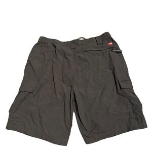 The North Face Cargo Shorts Mens Large Green Nylon 9" Inseam Gorpcore